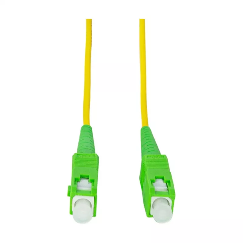 LogiLink Cavo patch in fibra ottica – simplex, OS2 SM G.657.A2, SC/APC su SC/APC, 1 m, giallo