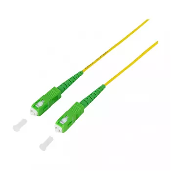 LogiLink Cavo patch in fibra ottica – simplex, OS2 SM G.657.A2, SC/APC su SC/APC, 1 m, giallo