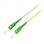 LogiLink Cavo patch in fibra ottica – simplex, OS2 SM G.657.A2, SC/APC su SC/APC, 1 m, giallo