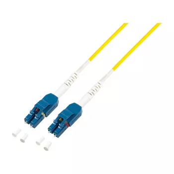 LogiLink Cavo patch in fibra Uniboot OS2 LC duplex a LC duplex 0,5 m LSZH giallo