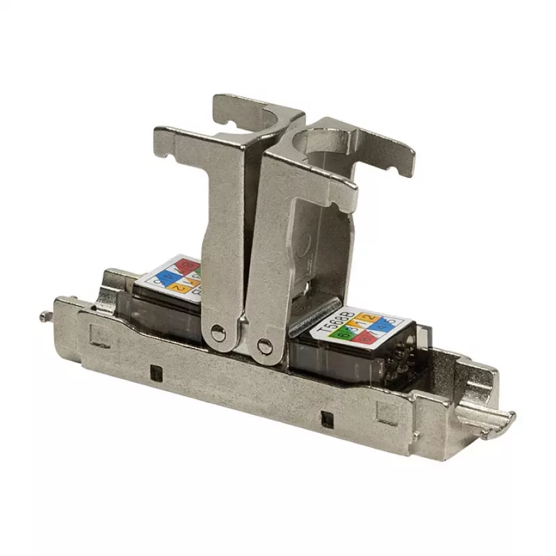 LogiLink connettore RJ45 da campo Cat.6A STP 10G, IDC senza attrezzi, pressofusione di zinco, AWG 22-26, argento