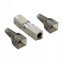 LogiLink connettore RJ45 da campo Cat.6A STP 10G, IDC senza attrezzi, pressofusione di zinco, AWG 22-26, argento