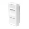Placca modulare LOGILINK French Faceplate inserto modulare 22,5x45 mm, bianca