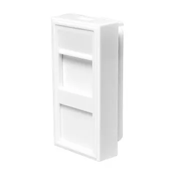 Placca modulare LOGILINK French Faceplate inserto modulare 22,5x45 mm, bianca