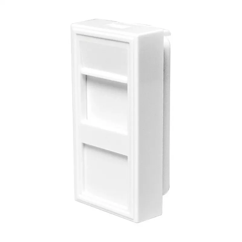 Placca modulare LOGILINK French Faceplate inserto modulare 22,5x45 mm, bianca