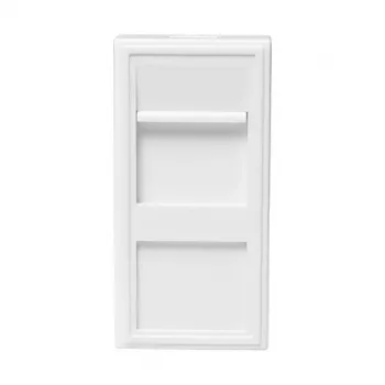 Placca modulare LOGILINK French Faceplate inserto modulare 22,5x45 mm, bianca
