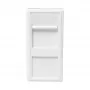Placca modulare LOGILINK French Faceplate inserto modulare 22,5x45 mm, bianca