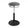 LOGILINK Sgabello oscillante regolabile in altezza EO0022 - Sgabello ergonomico per seduta attiva con gas lift, rotazione 360°, nero