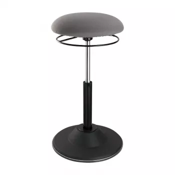 LOGILINK Sgabello oscillante regolabile in altezza EO0022 - Sgabello ergonomico per seduta attiva con gas lift, rotazione 360°, nero