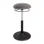 LOGILINK Sgabello oscillante regolabile in altezza EO0022 - Sgabello ergonomico per seduta attiva con gas lift, rotazione 360°, nero