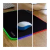 LOGILINK ID0183 Tappetino mouse gaming con LED RGB, 350x260mm, 3mm morbido, nero