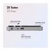 LogiLink ID0212 Tastierino numerico wireless, 28 tasti, Bluetooth 5.0, Space Grey