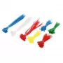 LogiLink KAB0017 set di fascette per cavi - 300 pezzi, miste (bianco, blu, giallo, rosso, verde)