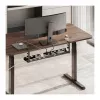 LOGILINK KAB0094 passacavi sottotavolo, sistema a morsetto, estensibile, metallo, nero