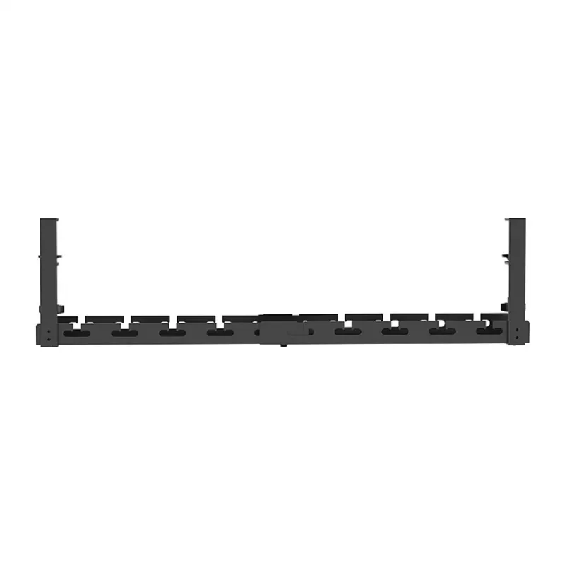 LOGILINK KAB0094 passacavi sottotavolo, sistema a morsetto, estensibile, metallo, nero
