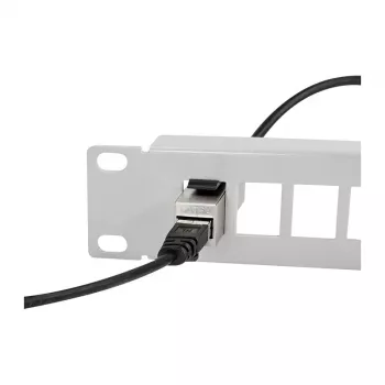 LOGILINK Adattatore keystone Cat.5e STP, 2xRJ45, metallo, schermato
