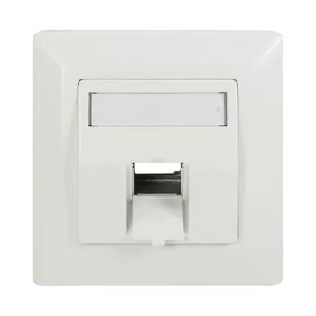 LogiLink Placca keystone a 45° per 1 modulo, bianco puro