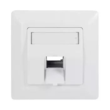 LogiLink Placca keystone a 45° per 1 modulo, bianco segnale