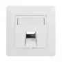 LogiLink Placca keystone a 45° per 1 modulo, bianco segnale