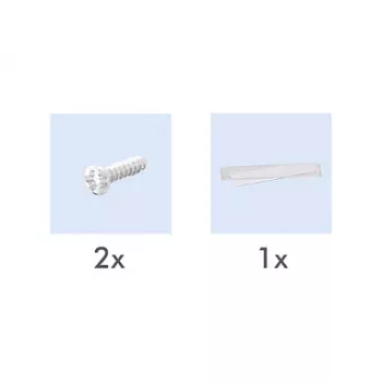 LogiLink Copertura keystone per 2 moduli, sporgente, UP/50, bianco puro