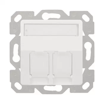 LogiLink Copertura keystone per 2 moduli, sporgente, UP/50, bianco puro
