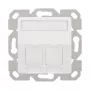 LogiLink Copertura keystone per 2 moduli, sporgente, UP/50, bianco puro