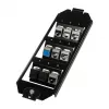 Logilink inserto a pavimento keystone per 3 x 3 moduli keystone, nero
