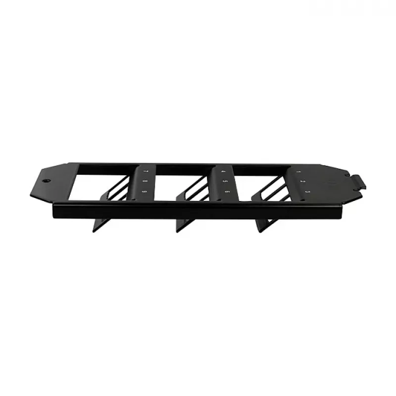Logilink inserto a pavimento keystone per 3 x 3 moduli keystone, nero