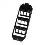 Logilink inserto a pavimento keystone per 3 x 3 moduli keystone, nero