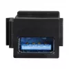 LogiLink Keystone USB 3.0 Type-A Frizione, femmina su femmina, nero