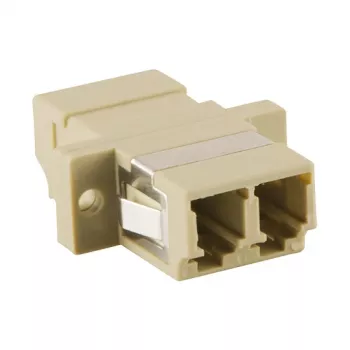LogiLink adattatore fibra ottica LC Duplex multimodale con flangia, beige