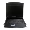 LOGILINK LC902GE console KVM con schermo LCD 19 pollici, VGA, tastiera tedesca