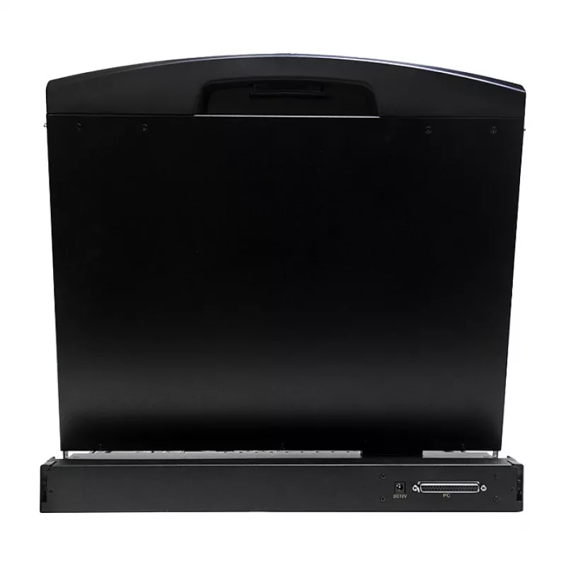 LOGILINK LC902GE console KVM con schermo LCD 19 pollici, VGA, tastiera tedesca