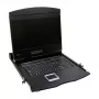 LOGILINK LC902GE console KVM con schermo LCD 19 pollici, VGA, tastiera tedesca