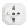 LogiLink LPS218 Adattatore per presa europea con 2 prese, bianco