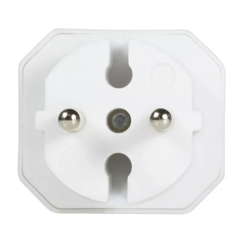 LogiLink LPS218 Adattatore per presa europea con 2 prese, bianco