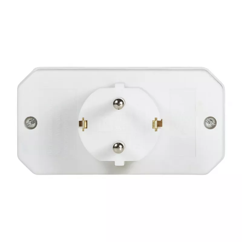 LogiLink LPS221 adattatore da Schuko a 2x Euro + 1x presa Schuko, bianco, 16 A, 250 V, 3500 W, protezione bambini