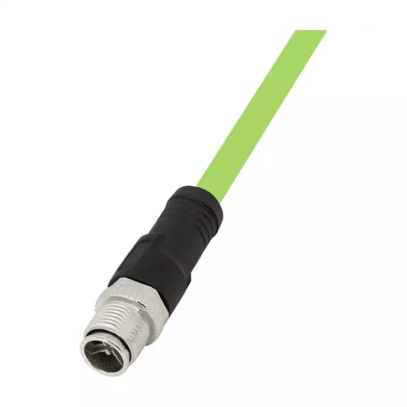 LOGILINK M12 CAT6A cavo patch industriale, PUR, M12 codifica X su RJ45, 3 m