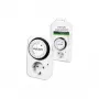 LogiLink Interruttore meccanico temporizzato ET0001, programmabile giornalmente, 16 A, 3680 W, sicurezza bambini, bianco