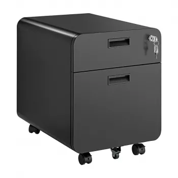 LOGILINK archivio mobile, 2 cassetti con serratura, nero