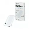 Logilink Power Bank mobile, LiPo, 10000 mAh, USB-C in/out, Bianco