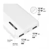 Logilink Power Bank mobile, LiPo, 10000 mAh, USB-C in/out, Bianco