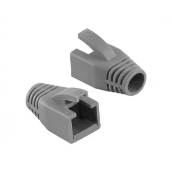 Boccole antistrappo RJ45 LogiLink MP0035, grigie, confezione da 50
