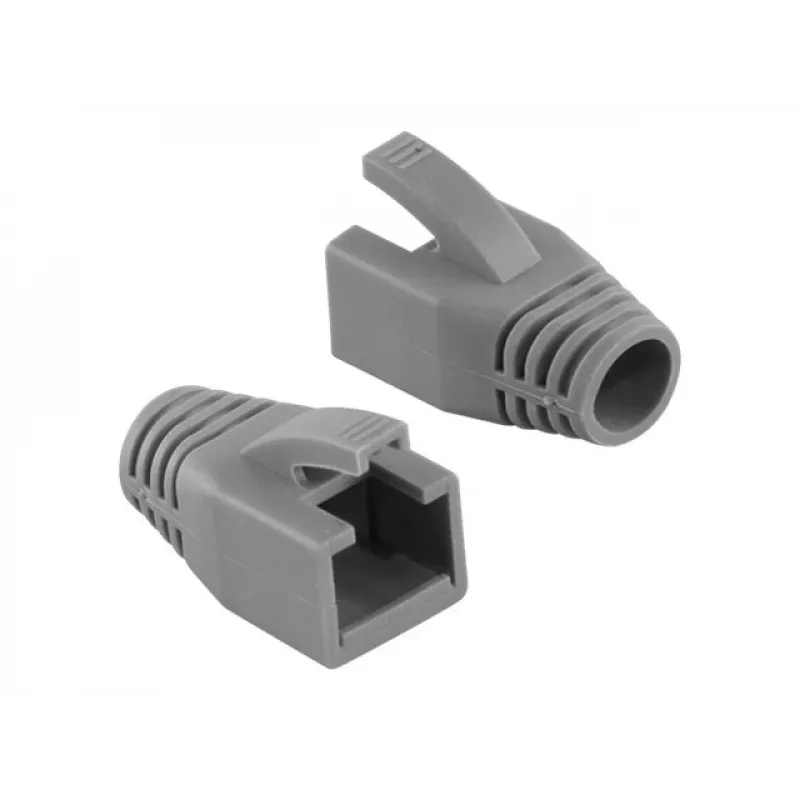 Boccole antistrappo RJ45 LogiLink MP0035, grigie, confezione da 50