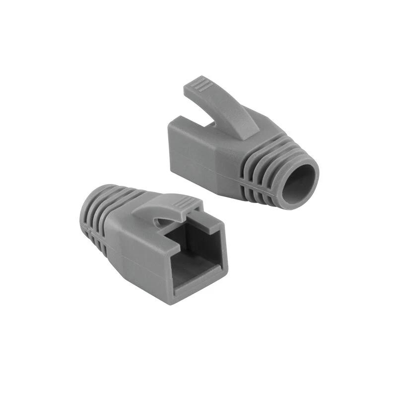 Boccole antistrappo RJ45 LogiLink MP0035, grigie, confezione da 50