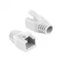 LOGILINK MP0035W RJ45 Plug Cable Boot 8mm bianco, 50 pz.