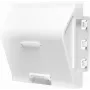 LogiLink NF0011 scatola di derivazione da incasso per 1 modulo Keystone, 45 x 45 mm, sistema francese, bianco