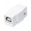 LogiLink NK0017 modulo keystone USB 2.0 Type-A femmina a Type-B femmina, bianco