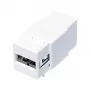 LogiLink NK0017 modulo keystone USB 2.0 Type-A femmina a Type-B femmina, bianco