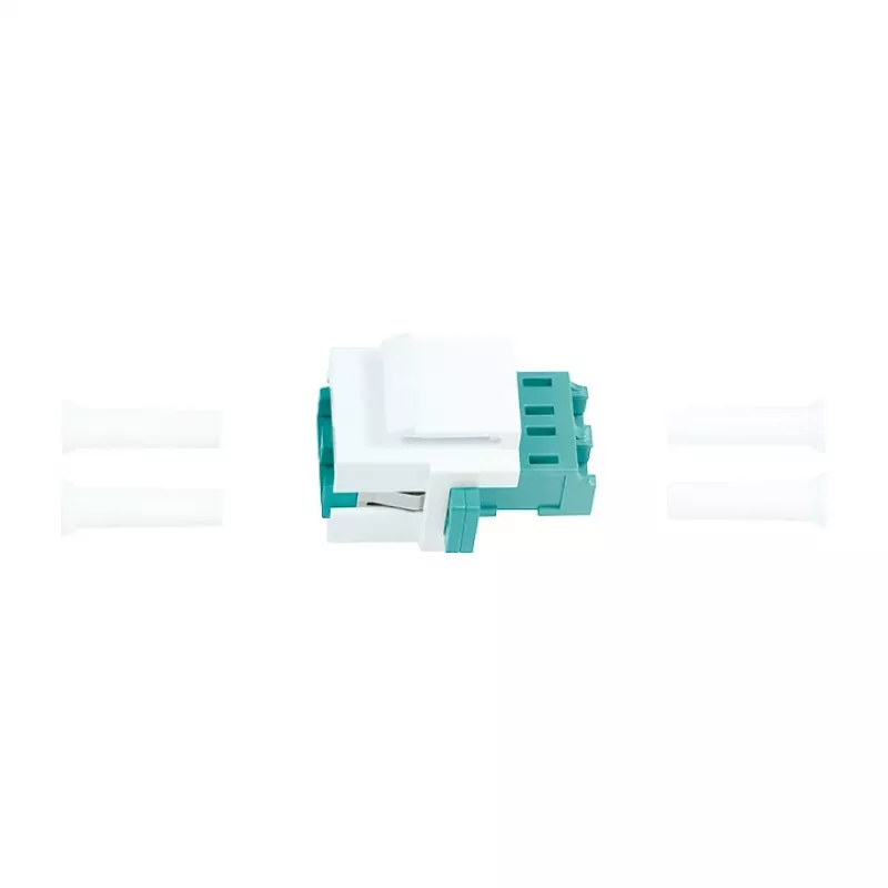 LogiLink NK0031 adattatore in fibra ottica Keystone LC-Duplex multimodale OM3/OM4, aqua